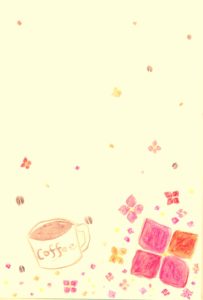 紫陽花とコーヒー2