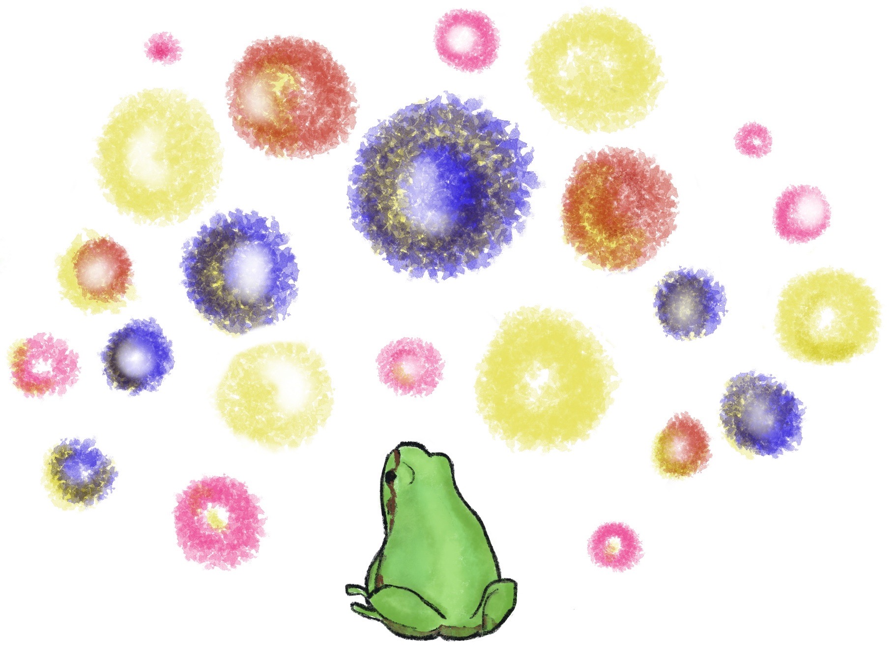 かえる　カエル　蛙　 フリーイラスト　digital design　JPG画像